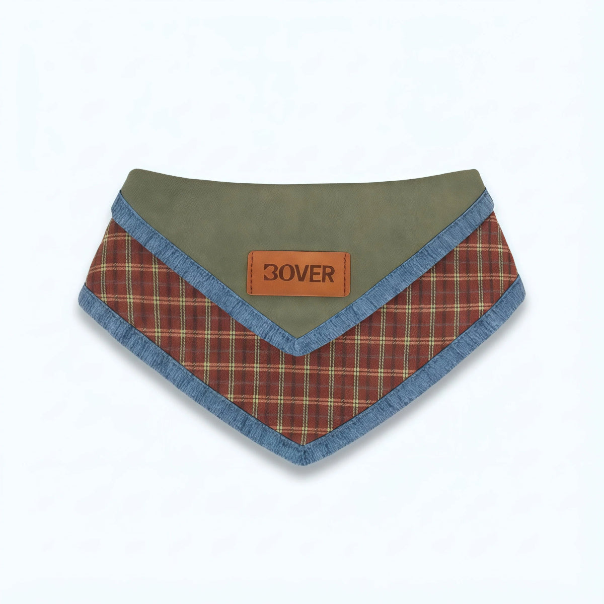 Heritage Plaid British Pet Bandana – Double-Layer Design