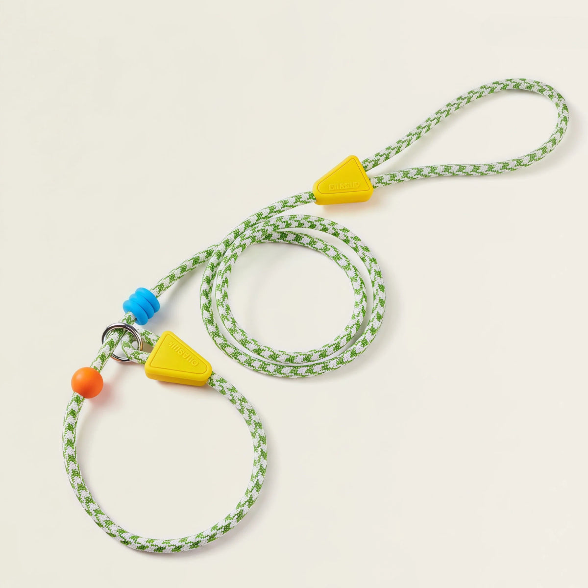 Forest Green Braided Rope Dog Leash – Shock Absorbing